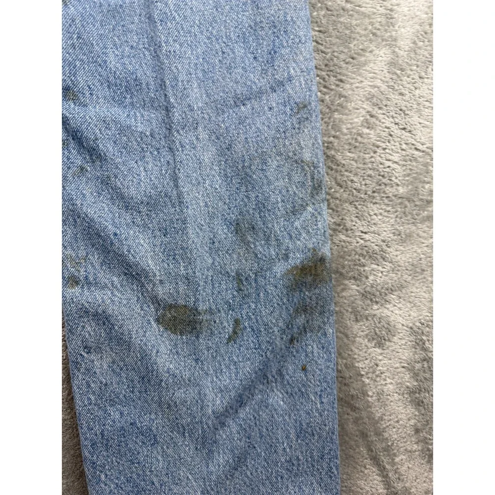 Vtg Levi's 505 Jeans 32x34 Distressed Paint Stains Ripped Grunge Workwear